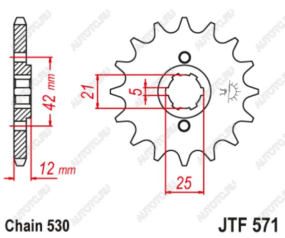 1 699 р. Звезда цепного привода JTF571 17  jtf571.17  с доставкой в г. Пермь