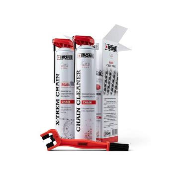 Смазка цепи+очиститель набор с щеткой X-TREM CHAIN ROAD 0,75л+0.75л.  пм-00030110