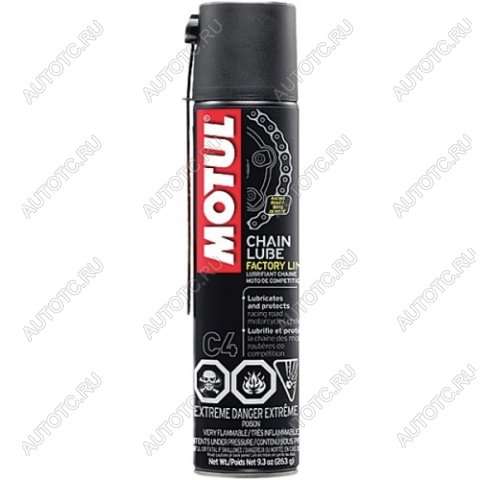 2 199 р. Смазка цепи Motul C4 Chain Lube Factory Line 0,4л.  пм-00005749  с доставкой в г. Пермь