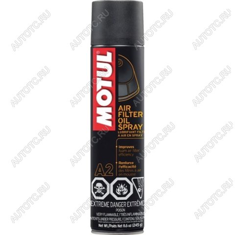 1 329 р. Смазка воздушного фильтра Motul A2 Air Filter Oil Spray 0,4л.  пм-00005754  с доставкой в г. Пермь
