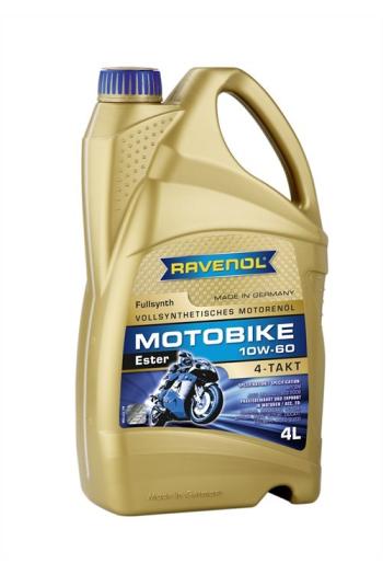 Моторное масло RAVENOL Motobike 4-T Ester 10W-60 (4л)  1171104-004-01-999