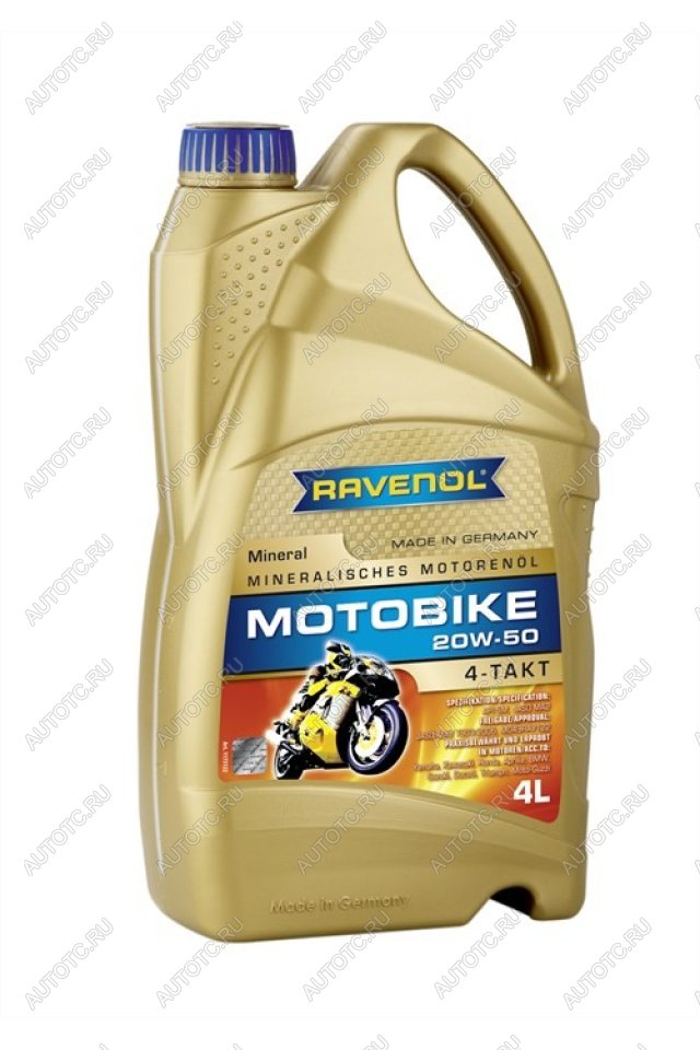 5 529 р. Моторное масло RAVENOL Motobike 4-T Mineral 20W-50 (4л)  1173122-004-01-999  с доставкой в г. Пермь