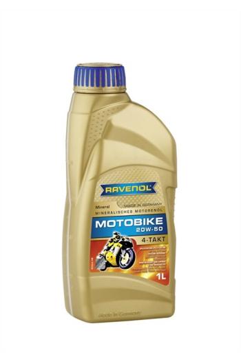 Моторное масло RAVENOL Motobike 4-T Mineral 20W-50 (1л)  1173122-001-01-999