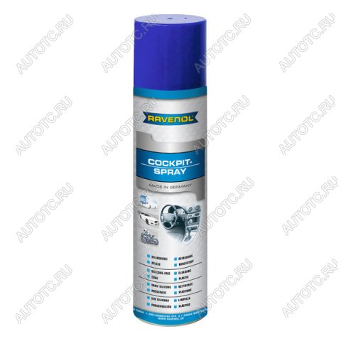 769 р. Полироль для пластмасс RAVENOL Cockpit-Spray (0,4л)  1360031-400-05-000  с доставкой в г. Пермь