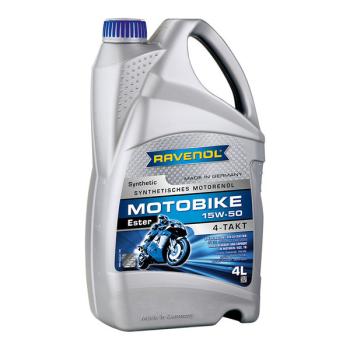 Моторное масло RAVENOL Motobike 4-T Ester 15W-50 (4л)  1172113-004-01-999