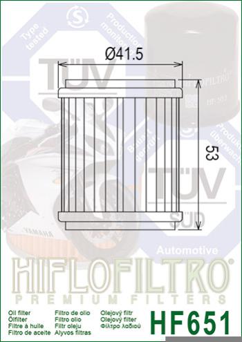 569 р. Масляный Фильтр HIFLO HF651  hf651  с доставкой в г. Пермь. Увеличить фотографию 2