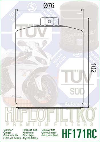 1 249 р. Масляный Фильтр HIFLO HF171BRC  hf171brc  с доставкой в г. Пермь. Увеличить фотографию 2
