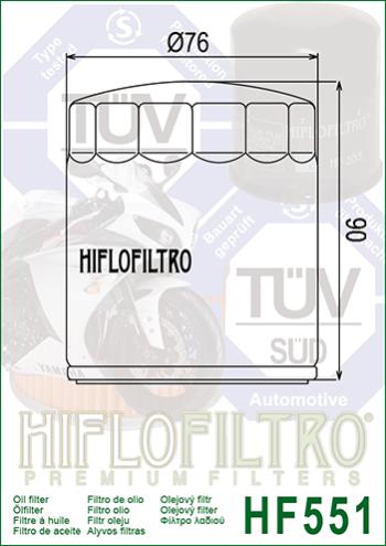 999 р. Масляный Фильтр HIFLO HF551  hf551  с доставкой в г. Пермь. Увеличить фотографию 2