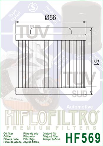 1 359 р. Масляный Фильтр HIFLO HF569  hf569  с доставкой в г. Пермь. Увеличить фотографию 2