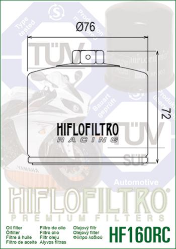 1 299 р. Масляный Фильтр HIFLO HF160RC  hf160rc  с доставкой в г. Пермь. Увеличить фотографию 2