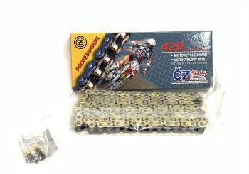 Цепь привода CZ Chains 428 MX Gold -124 Без сальников  428mx-124