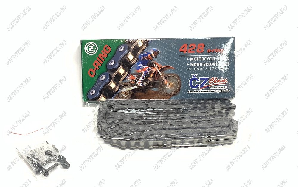 10 599 р. Цепь привода CZ Chains 428 O-Ring -122  428or-122  с доставкой в г. Пермь