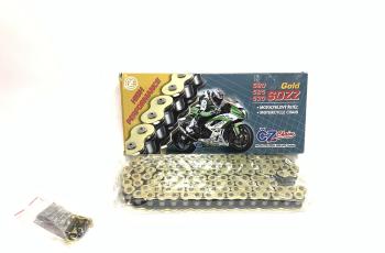 19 849 р. Цепь привода CZ Chains 530 SDZZ Gold X-Ring - 116 Усиленная  530sdzz-116  с доставкой в г. Пермь. Увеличить фотографию 1