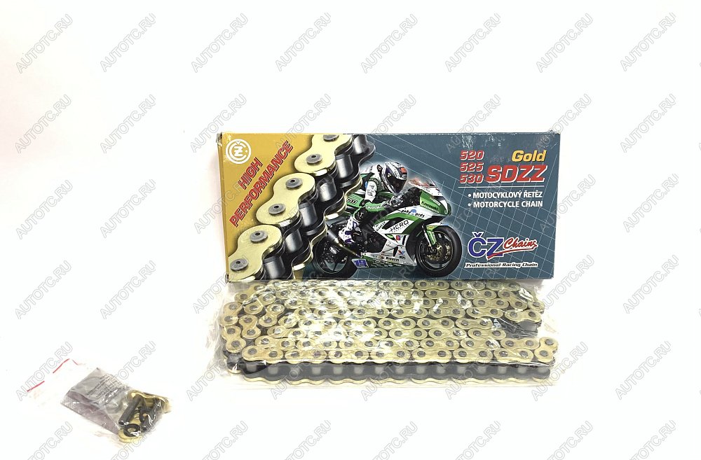 19 849 р. Цепь привода CZ Chains 530 SDZZ Gold X-Ring - 116 Усиленная  530sdzz-116  с доставкой в г. Пермь