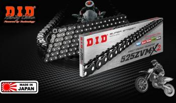 Цепь DID 525ZVMX B&B X-Ring 108 звеньев Черная  525zvmx2b108