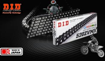Цепь DID 520ZVMX B&B X-Ring 124 звеньев Черная  520zvmx2b124