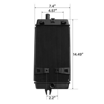 12 669 р. Радиатор для Triumph Bonneville, Scrambler, Street Twin, Thruxton 1200 16-20  пм-00027314  с доставкой в г. Пермь. Увеличить фотографию 3