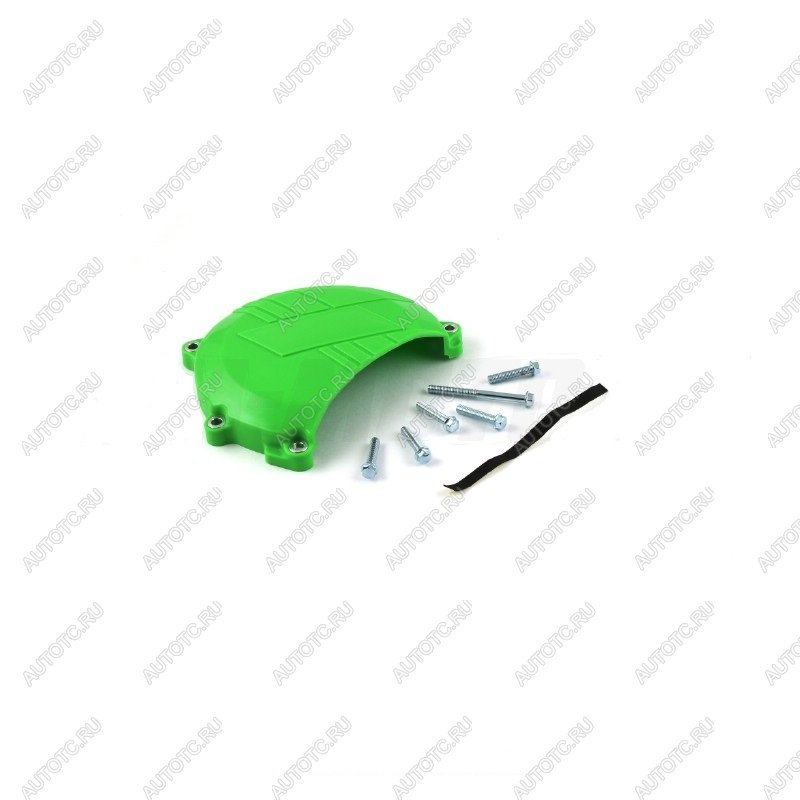 2 799 р. Защита крышки сцепл. пластиковая SM-PARTS Kawasaki KX450F 06-15 зеленая  010263-924-2651  с доставкой в г. Пермь