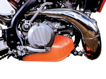 9 249 р. Защита двигателя пластиковая R-Tech KTM SX-F450 16-18, EXC-F450500 17-20 (R-PMKTMAR4518) оранжевая  r-pmktmar4518  с доставкой в г. Пермь. Увеличить фотографию 4