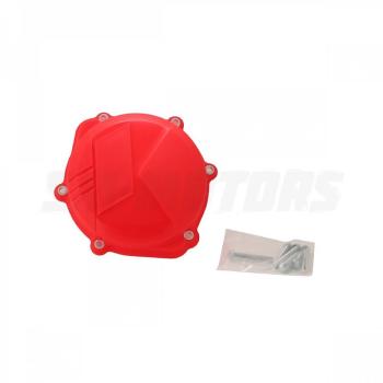 Защита крышки сцепл. пластиковая SM-PARTS Honda CRF250R 18-19 красная  010263-917-6859