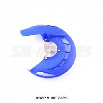 2 899 р. Защита перед. торм. диска Yamaha YZ250 04-13 YZF250450 04-13 WRF250450 04-13 SM-PARTS синяя  010263-185-5895  с доставкой в г. Пермь. Увеличить фотографию 1