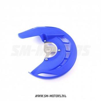 Защита переднего тормозного диска Yamaha YZ250 14-15 YZF250450 14-15 WRF450 14-15 SM-PARTS синяя  010263-185-8228