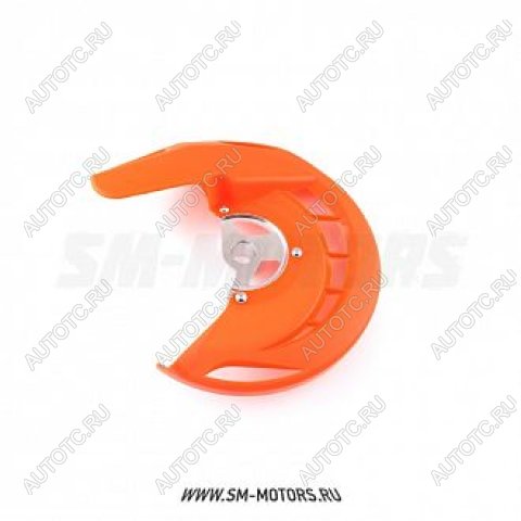 2 299 р. Защита переднего тормозного диска KTM EXCEXCFSXSXF 03-15  SM-PARTS оранжевая  010263-185-7827  с доставкой в г. Пермь