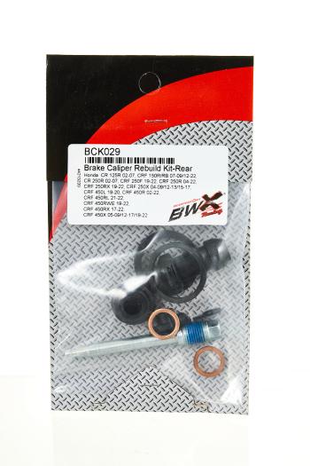2 519 р. Ремкомплект тормозного суппорта зад BWX Honda CRF250R 04-23, CRF450R 02-23, CRF450RX (18-3029)  bck029  с доставкой в г. Пермь. Увеличить фотографию 2