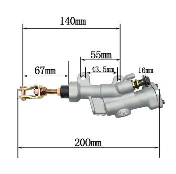 2 549 р. Главный тормозной цилиндр AHL Yamaha YZ125250 03-18, YZ250F 03-18, WR250F 03-20  пм-00025453  с доставкой в г. Пермь. Увеличить фотографию 2