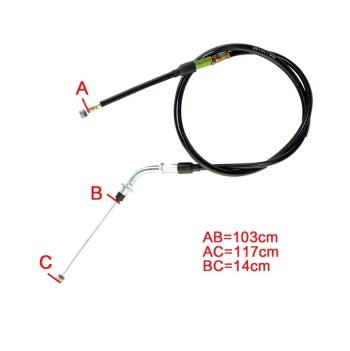1 539 р. Тросик сцепления AHL Suzuki DR250 94-95, DR350 95-96, DR350SE 94-99 (45-2043)  пм-00030042  с доставкой в г. Пермь. Увеличить фотографию 3