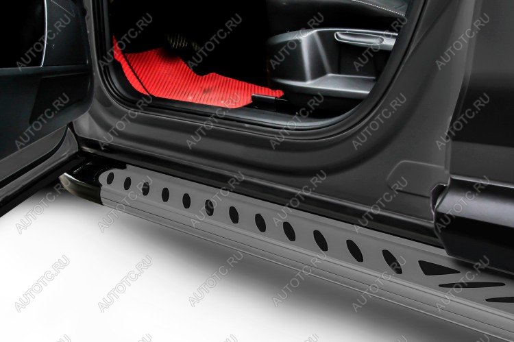 21 999 р. Пороги алюминиевые Elite SLITKOFF  Chevrolet Captiva (2013-2016) 2-ой рестайлинг (Grafit)  с доставкой в г. Пермь