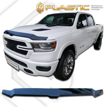 2 369 р. Дефлектор капота CA-Plastiс  RAM 1500TRX  DT (2019-2024) Crew Cab Short Box (серия Classic черный)  с доставкой в г. Пермь. Увеличить фотографию 2