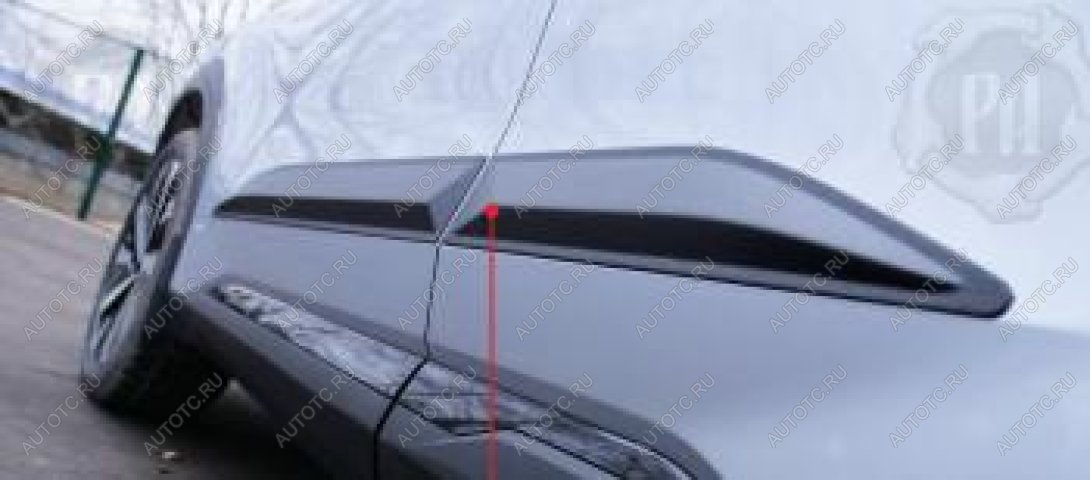 1 279 р. Молдинг двери передний правый Русская Артель  Geely Atlas  FX11 (2023-2025) (шагрень)  с доставкой в г. Пермь