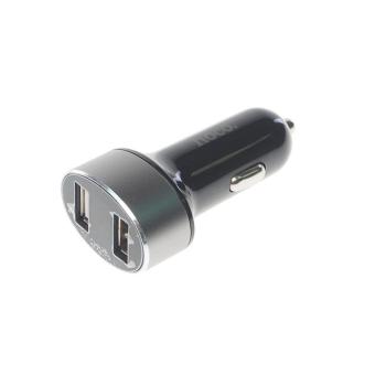 429 р. Устройство зарядное в прикуриватель 2USB 12-24V 2.1A с дисплеем HOCO HOCO z26 black HOCO z26 black  с доставкой в г. Пермь. Увеличить фотографию 1