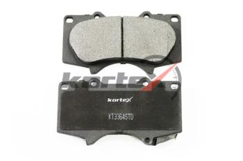 1 759 р. Комплект передних колодок дисковых тормозов (4 шт.) KORTEX Mitsubishi Pajero 4 V80 дорестайлинг (2006-2011)  с доставкой в г. Пермь. Увеличить фотографию 3