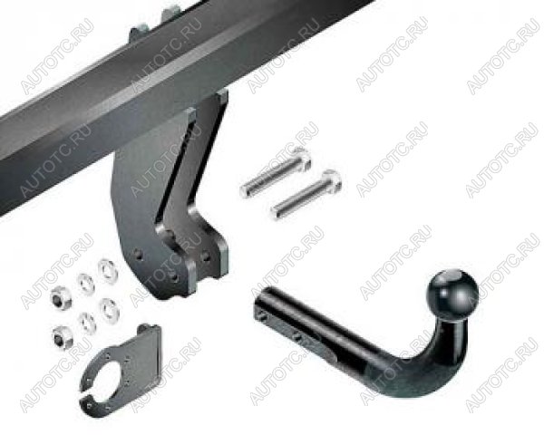 11 699 р. Фаркоп (крепление шара на двух болтах) Motodor Volkswagen Tiguan NF дорестайлинг (2006-2011) (стальной оцинкованный, шар A (F20))  с доставкой в г. Пермь