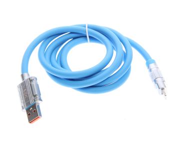 439 р. Кабель USB Type C 1.2м синий XO XO nb227 blue  с доставкой в г. Пермь. Увеличить фотографию 1