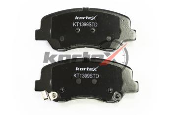 1 389 р. Колодки тормозные HYUNDAI Solaris (11-) KIA Rio (11-) передние (4шт.) KORTEX KORTEX kt1399std  с доставкой в г. Пермь. Увеличить фотографию 3
