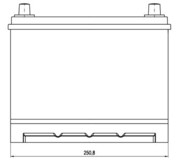 13 599 р. Аккумулятор VOLTHOR EFB 70Ач обратная полярность VOLTHOR 6ст70(0) 57029 d26  с доставкой в г. Пермь. Увеличить фотографию 2