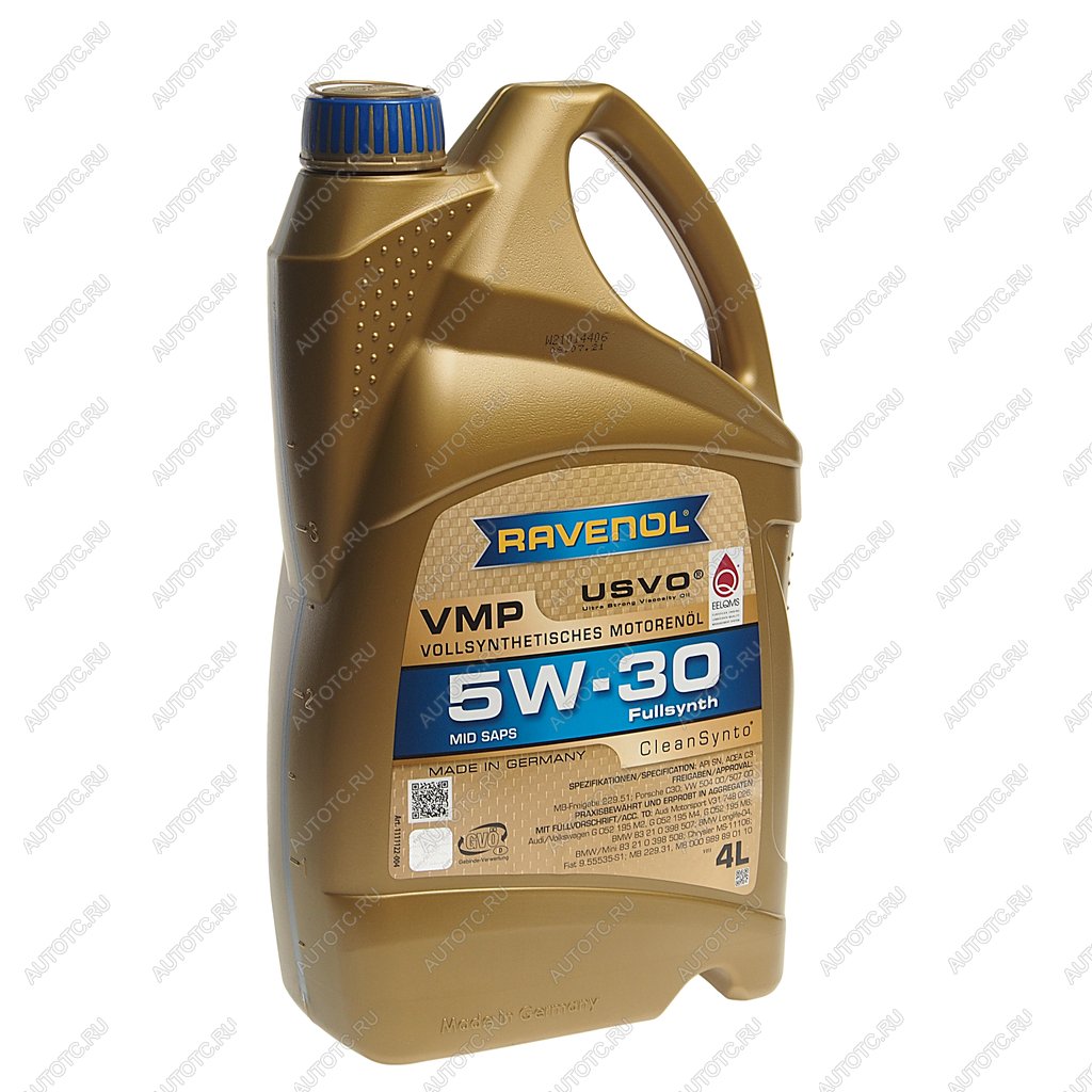 9 749 р. Масло моторное VMP 5W30 синт.4л (Уценка) RAVENOL RAVENOL 1111122-004  с доставкой в г. Пермь