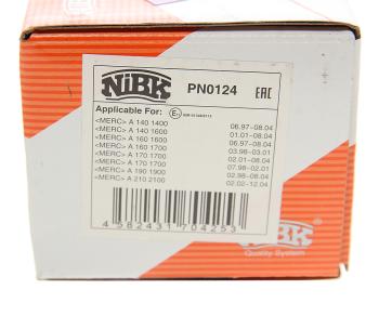 3 099 р. Колодки тормозные MERCEDES Vaneo (02-05) передние (4шт.) NIBK NIBK pn0124 NIBK pn0124  с доставкой в г. Пермь. Увеличить фотографию 4