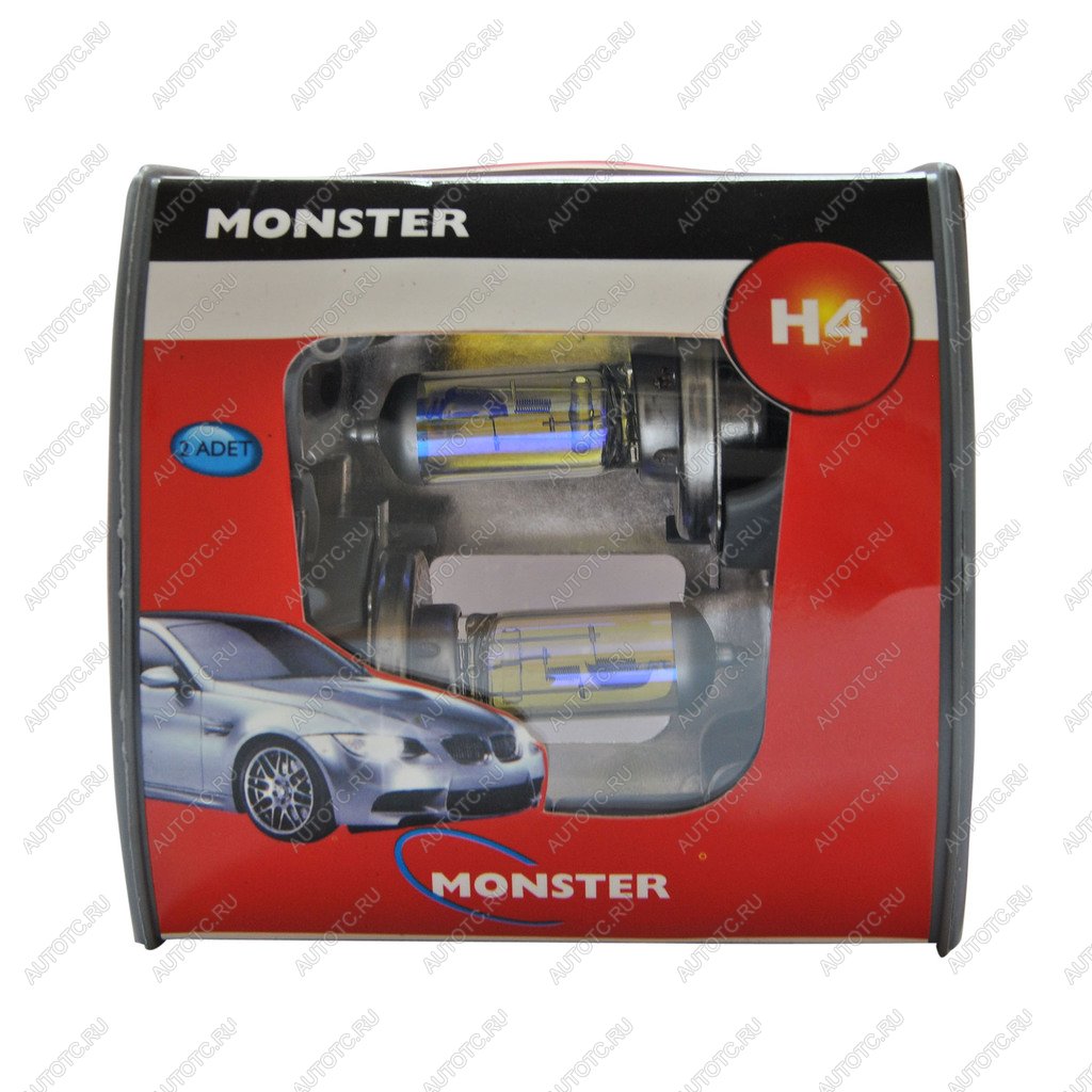 88 р. Лампа 12V H4 100/80W P43t-38 (2шт.) All Weather MONSTER MONSTER mst-10043aw2 MONSTER mst-10043aw2  с доставкой в г. Пермь