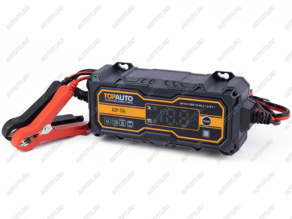 1 589 р. Устройство зарядное интеллектуальное 12V 4A 80Ач AGM/GEL LiFePO4 (автомат) ТОП АВТО ТОП АВТО азу704 ТОП АВТО азу704  с доставкой в г. Пермь