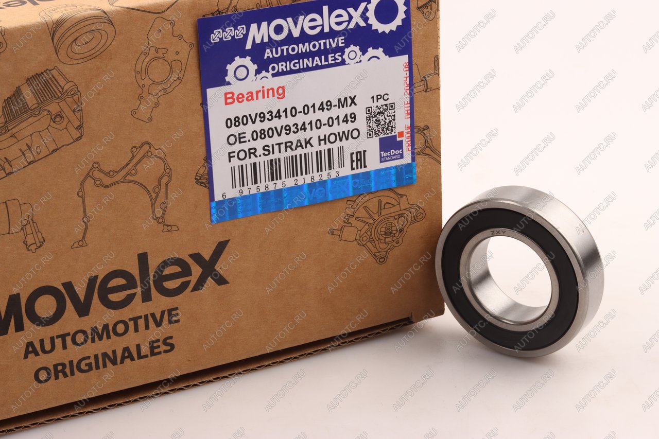 329 р. Подшипник SITRAK HOWO шариковый MOVELEX MOVELEX 080v934100149-mx MOVELEX 080v934100149-mx  с доставкой в г. Пермь
