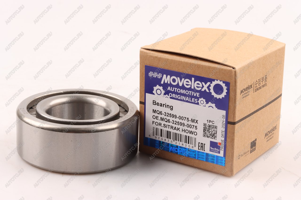 1 289 р. Подшипник SITRAK HOWO роликовый цилиндрический MOVELEX MOVELEX mq6325990075-mx MOVELEX mq6325990075-mx  с доставкой в г. Пермь