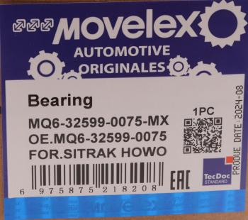 1 289 р. Подшипник SITRAK HOWO роликовый цилиндрический MOVELEX MOVELEX mq6325990075-mx MOVELEX mq6325990075-mx  с доставкой в г. Пермь. Увеличить фотографию 4