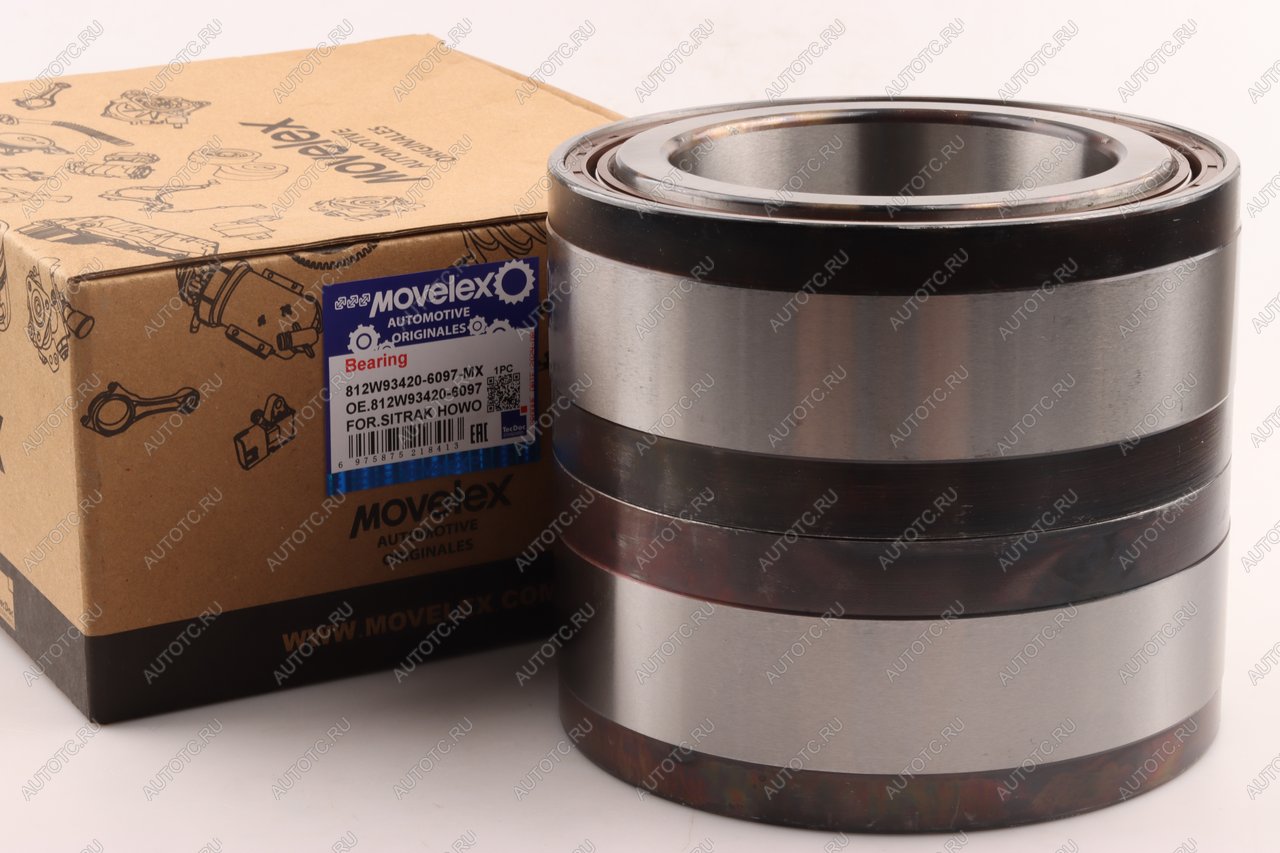 10 449 р. Подшипник ступицы SITRAK HOWO задний внешний (мост MCY1113) MOVELEX MOVELEX 812w934206097-mx MOVELEX 812w934206097-mx  с доставкой в г. Пермь