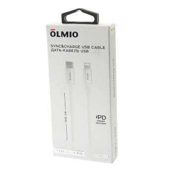 459 р. Кабель iPhone (5-)-USB Type C 1м белый OLMIO OLMIO olm-041666 OLMIO olm-041666  с доставкой в г. Пермь. Увеличить фотографию 2
