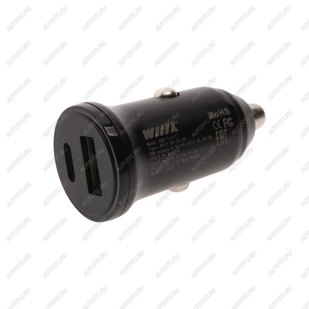 839 р. Устройство зарядное в прикуриватель 1USB + 1 Type C 12V WIIIX WIIIX ucc-7-2-11 WIIIX ucc-7-2-11  с доставкой в г. Пермь