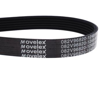 1 029 р. Ремень SITRAK HOWO поликлиновой привода компрессора кондиционера MOVELEX MOVELEX 082v968201248-mx MOVELEX 082v968201248-mx  с доставкой в г. Пермь. Увеличить фотографию 2